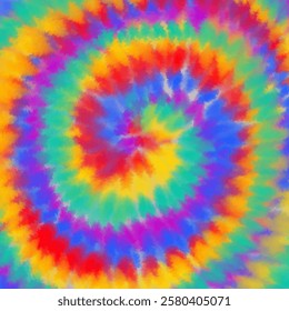 Abstract background with a psychedelic tie dye swirl pattern design