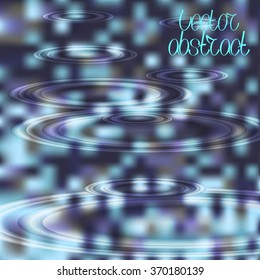 Abstract Background. Puddle of Water. Vector Illustration