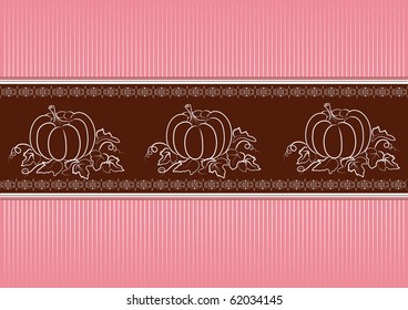  Abstract background with pumpkins.Vector