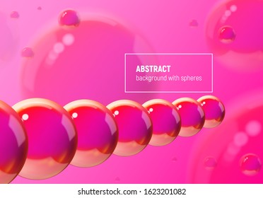 Abstract background with purple balls flying in perspective for science and business backdrop or wallpaper