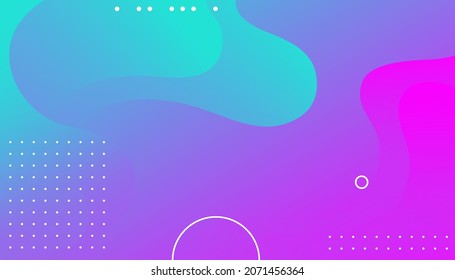 fondo abstracto con gradiente azul púrpura. Gradiente de tendencia. Composición de formas fluidas. Diseño de fondo frío para afiches. Ilustración vectorial Eps10