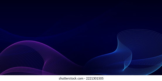 	
Abstract background with purple blue gradient wave