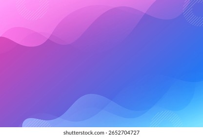 Fondo Abstractas púrpura y degradado azul con forma de ondas. fondo moderno. trendy. Vector eps 10