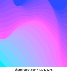 Abstract background with purple and blue lines and waves. Vector background of colorful waves for flyers, brochures,banner, design.