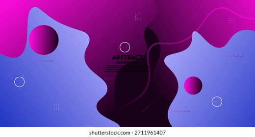 Fondo Abstractas con gráficos de onda púrpura y azul. Fondo fresco del elemento del Anuncio. Vector Eps10.