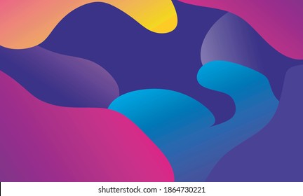 Abstract background with purple blue yellow and pink color combination