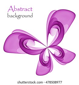 Abstract background with purple butterfly