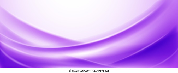 Abstract background in purple colors made of curved soft folds