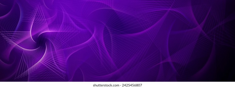 Abstract background in purple colors with spirograph figures made of lines