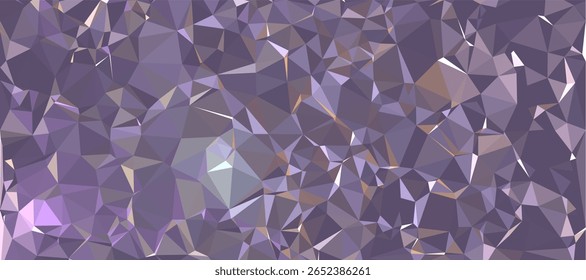 Fundo abstrato Padrão de polígono escuro roxo forma de triângulo de baixo poli, fundo geométrico com design de fundo de baixo poli. 