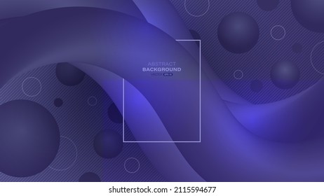Abstract background with purple fluid wave. Shape of 3d gradient flow. Illustration in vector format