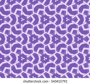 Abstract background. Purple geometric seamless pattern in modern stylish. Vector seamless pattern