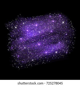 Abstract background with purple glitter design