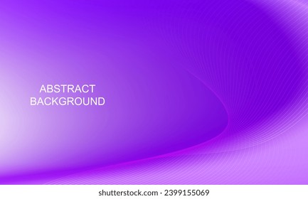 Síntesis de fondo color gradiente púrpura tono con ondas dinámicas Ilustración vectorial