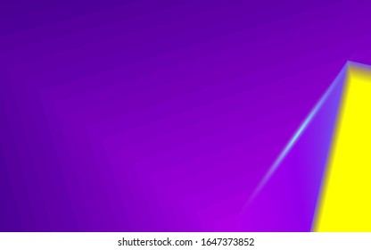 The abstract background is purple gradient and has a thin line pattern.