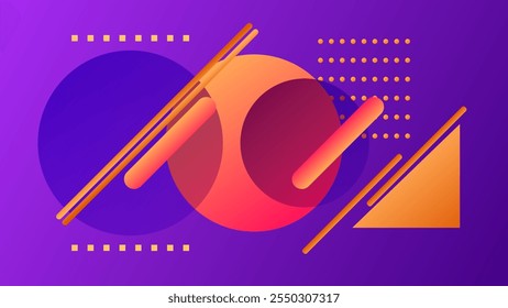 ABSTRACT BACKGROUND PURPLE GRADIENT SMOOTH LIQUID COLORFUL DESIGN WITH GEOMETRIC SHAPES VECTOR TEMPLATE GOOD FOR MODERN WEBSITE, WALLPAPER, COVER DESIGN 