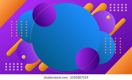 ABSTRACT BACKGROUND PURPLE GRADIENT SMOOTH LIQUID COLORFUL DESIGN WITH GEOMETRIC SHAPES VECTOR TEMPLATE GOOD FOR MODERN WEBSITE, WALLPAPER, COVER DESIGN 