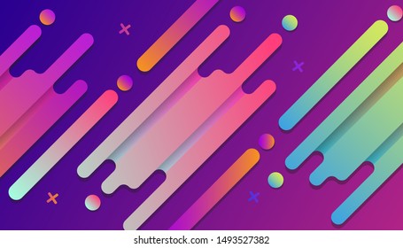 abstract background with purple, green & blue gradient vektor_EPS 10