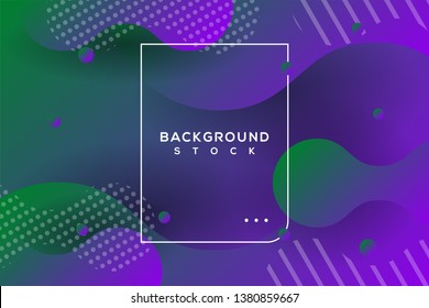 abstract background with purple & green gradient. curvy, wavy, fluid, flowing, irregular shapes. suitable for background, landing page, wallpaper, home screen, theme. vector eps 10