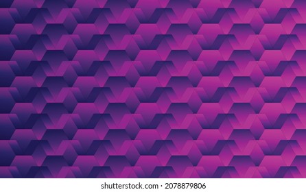 Abstrakter Hintergrund von violetten Hexagons