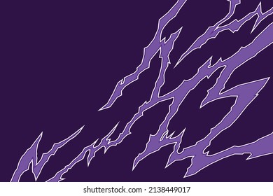 Abstract background with purple lightning pattern and with some copy space area