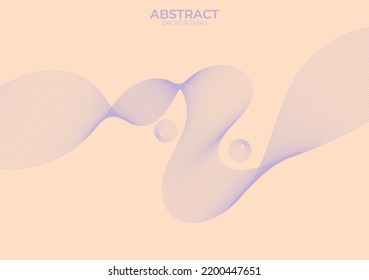 abstract background with purple line waves