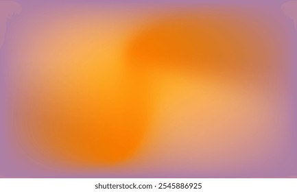 Abstrakter Hintergrund mit violettem und orangefarbenem Farbverlauf. Glatte Umgebungstextur für Gruß, Branding, Werbung, Werbung, Idee, Kunstwerk, Dekoration, Display, Oberfläche, Feier