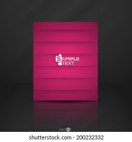 Abstract Background With Purple Paper Layers. Vector Illustration. Eps 10