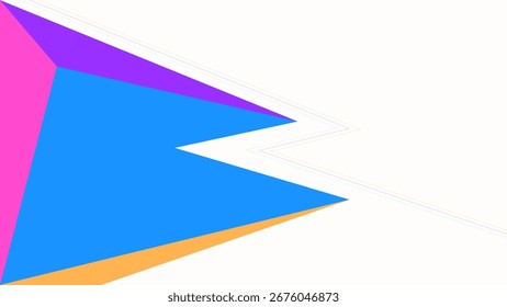 ABSTRACT BACKGROUND PURPLE PINK BLUE FLAT COLORFUL DESIGN WITH TRIANGLE GEOMETRIC SHAPES VECTOR TEMPLATE GOOD FOR MODERN WEBSITE, WALLPAPER, COVER DESIGN 