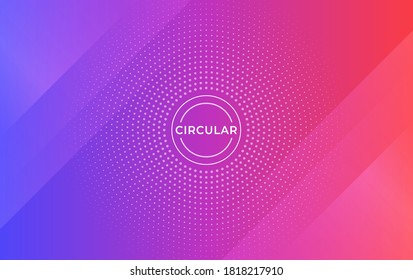 Abstract Background Purple And Red With Dots Point Pattern Circle Around