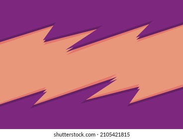 Abstract background with purple spikes and jagged zigzag line pattern and some copy space area