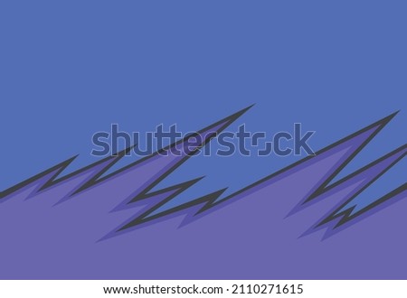 Abstract background with purple spikes and jagged zigzag line pattern and some copy space area