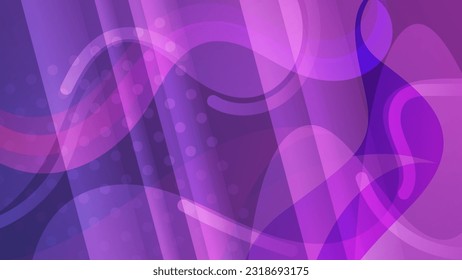 Abstract background in purple tones. A fractal surface of chaotically overlapping shapes, stripes, geometric elements and color mixing. Template for your projects. Vector.