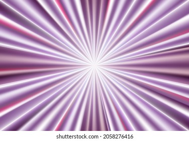 Abstract background in purple tones. Glowing rays. Vector illustration.
