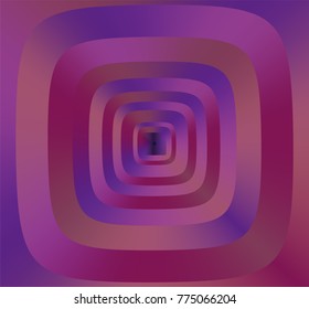 abstract background in purple and violet gradients. Concentric rounded rectangles for the concept of focus, targets and goals. business presentation, template, cards. brochures, banner, notes