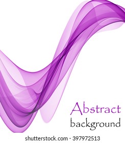 Abstract background with purple wave