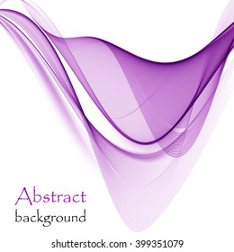 Abstract background with purple wave