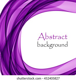 Abstract background with purple wave