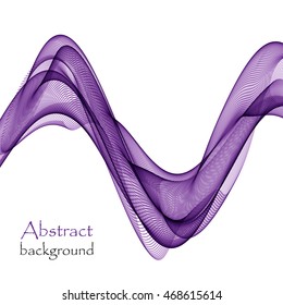 Abstract background with purple wave