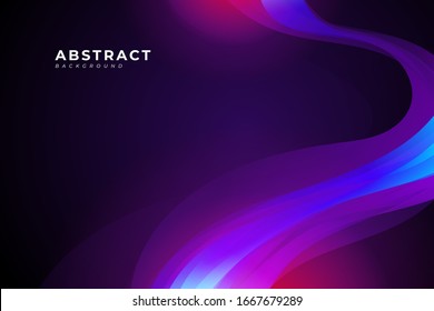 Abstract background with purple wave and fluid design element for your poster, banner, brochure, landing page.