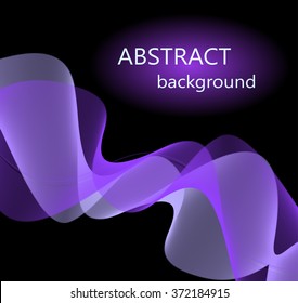 Abstract background with purple waves