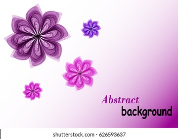 Abstract background with purple waves