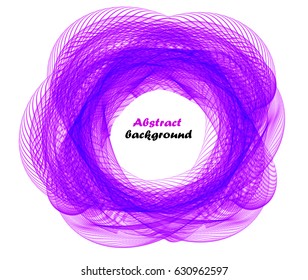 Abstract background with purple waves