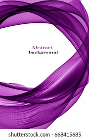 Abstract background with purple waves