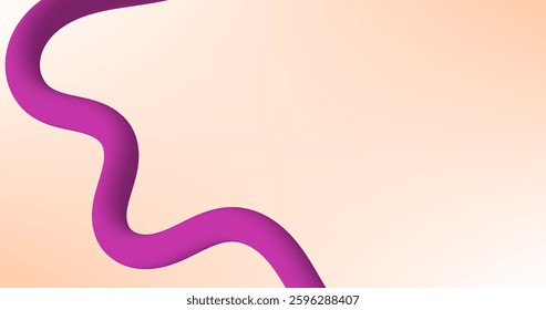 Abstract background with purple wavy lines. Vector illustration empty space for design