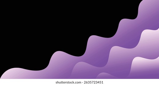 Abstract Background Purple Wavy Shape