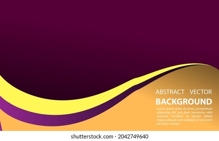 abstract background with purple and yellow elegant geometric gradation style for vector illustration of poster template eps 10