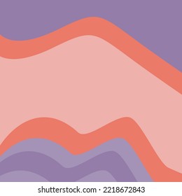Abstrakter Hintergrund mit violett-orangefarbenen Wellen