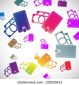 abstract background: purse