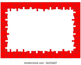 abstract background puzzle frame with blank space